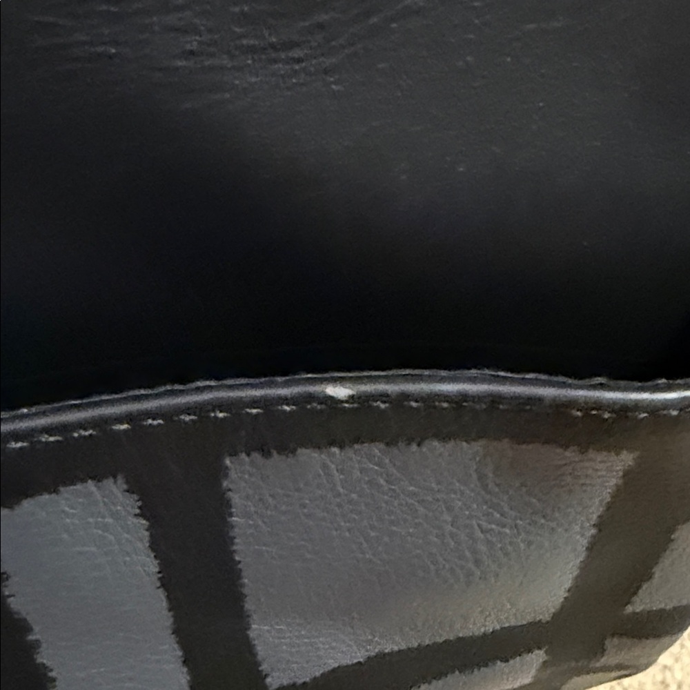 Coach Charles Foldover Tote Black & Grey Plaid - Picture 5 of 16